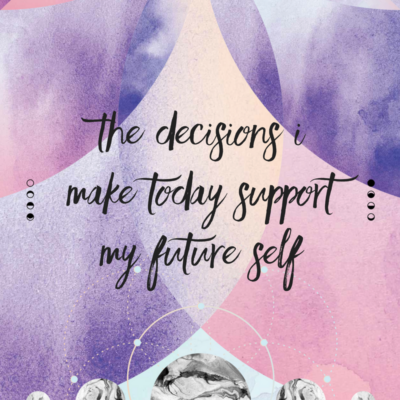 The decisions i make today support my future self